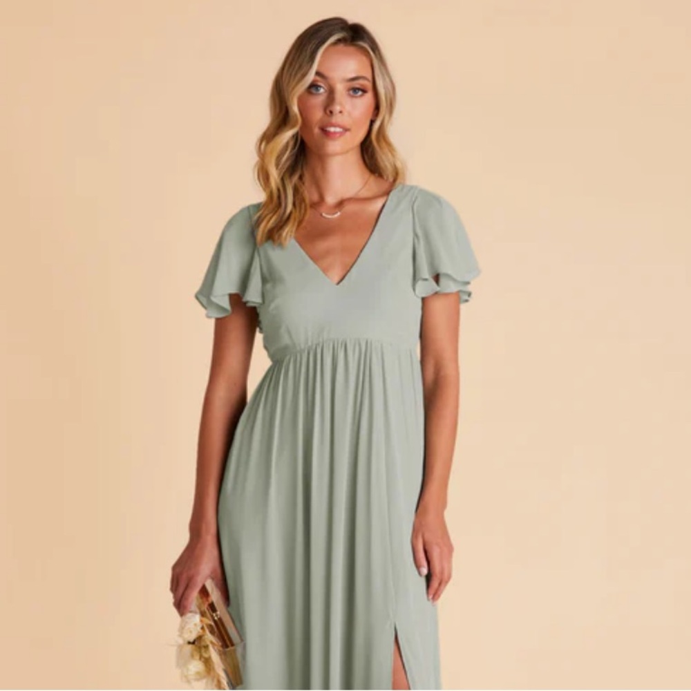 Hannah Empire Dress
Chiffon Sage